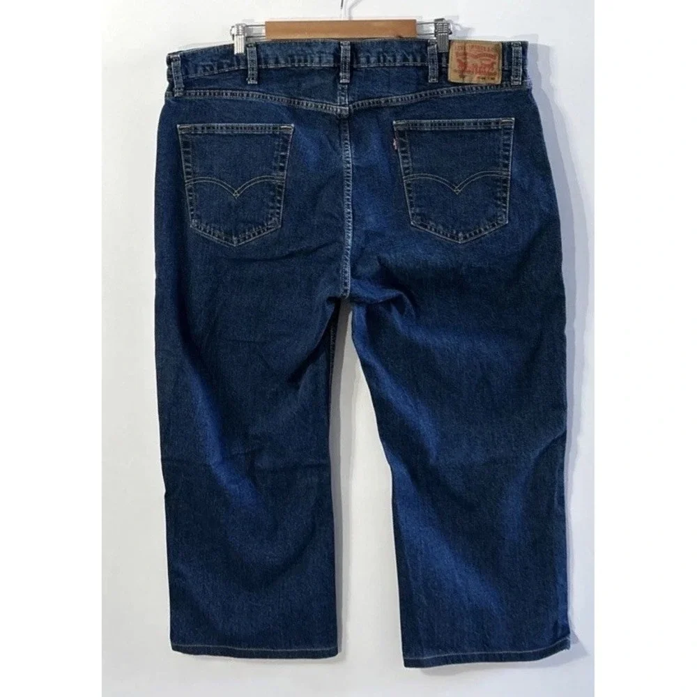 Mens Levis Levi's 569 Blue Jeans Jorts Sz No Stains No Wear Sz‎ 44